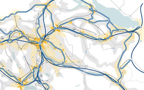 Räumliche Konkretisierung Bahn 2050 Deutschschweiz
