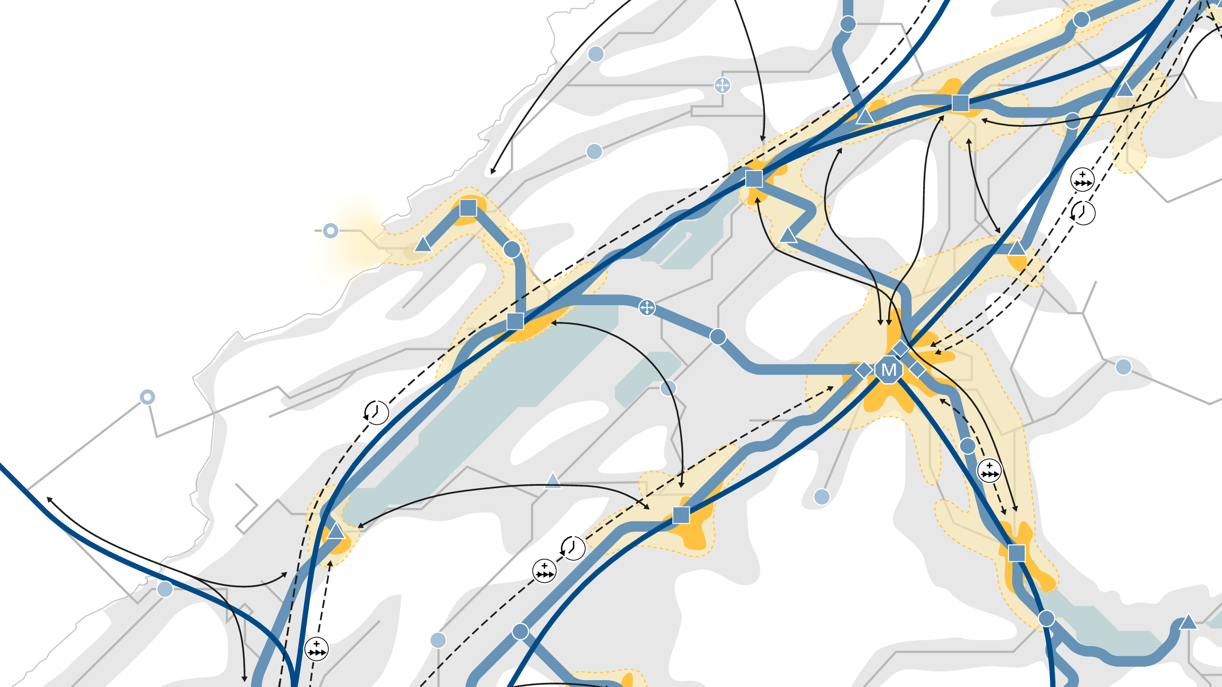 Concrétisation territoriale Rail 2050 Suisse romande