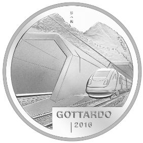 Silbermünze Gottardo 2016