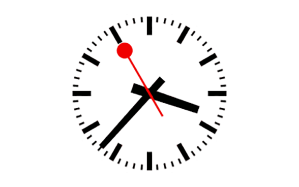 Image de l'horloge de la gare CFF
