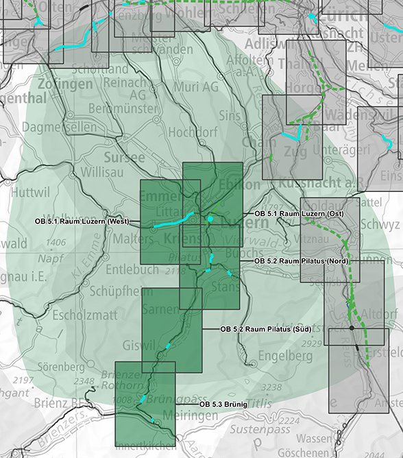 Cartina Area d’intervento di Lucerna